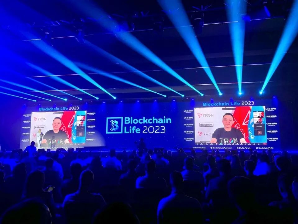 孙宇晨受邀在2023迪拜区块链生态大会上发言