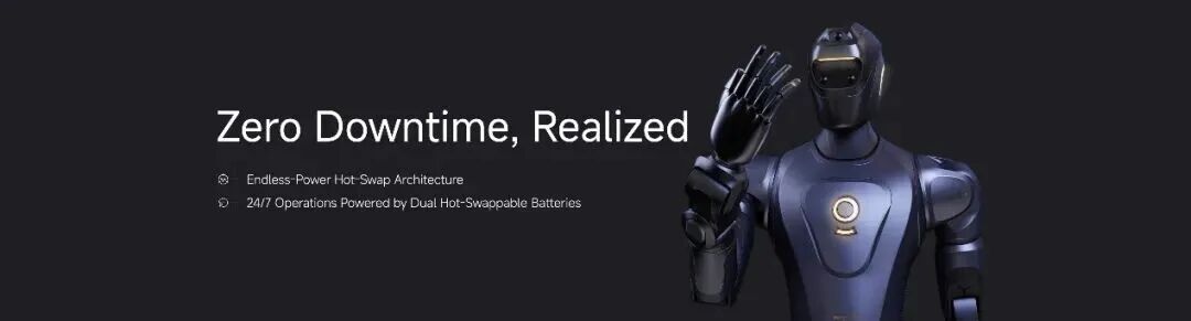MagicBot X1可实现“零停机”，搭载了双电系统。
