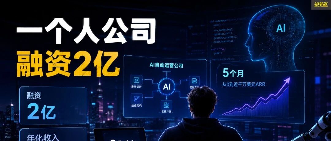 一个人，融资2亿：收入7200万，硅谷AI圈炸了