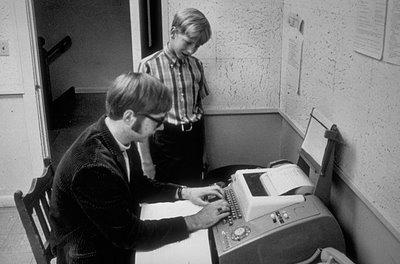 1968年，15岁的艾伦和13岁的比尔。