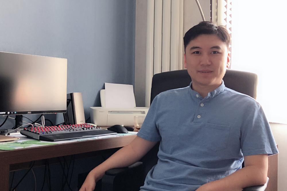 赵禹森是连续创业者，有自己的软件公司。