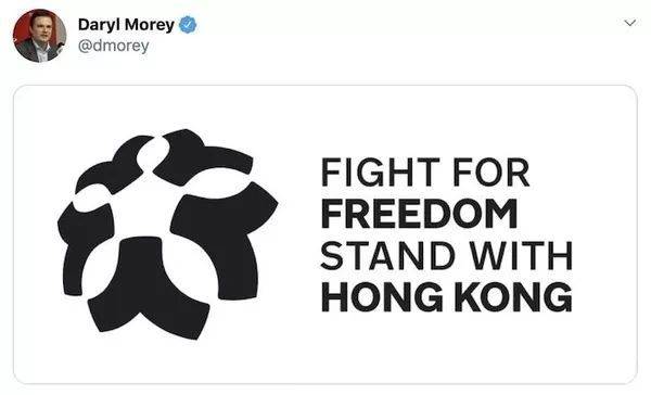 莫雷的一条推特引发了后续无数的连锁反应。